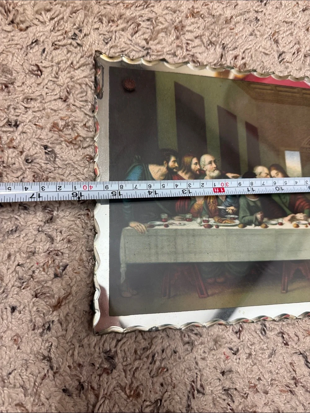 Vintage last supper mirror